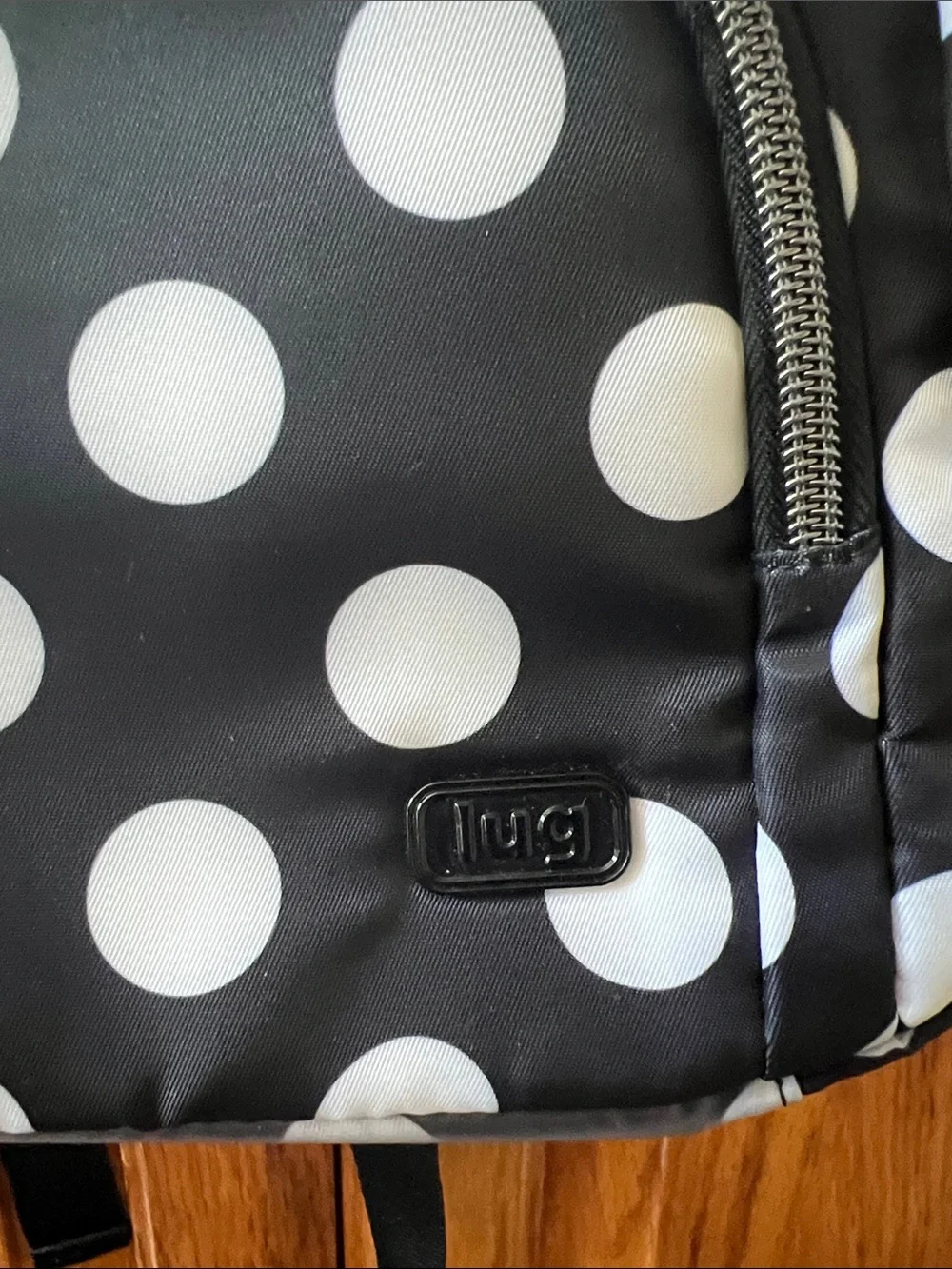 Black Polka Dot Women’s Backpack